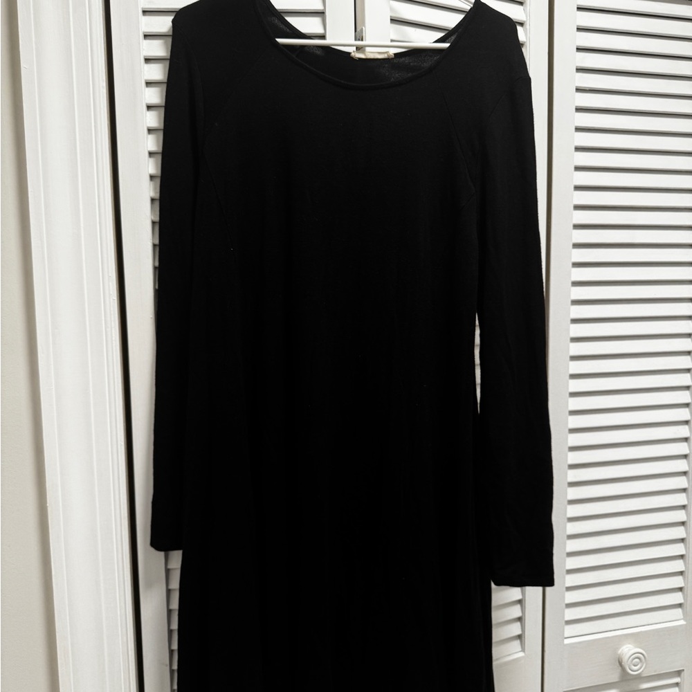 Elegant Black Long Sleeve Dress